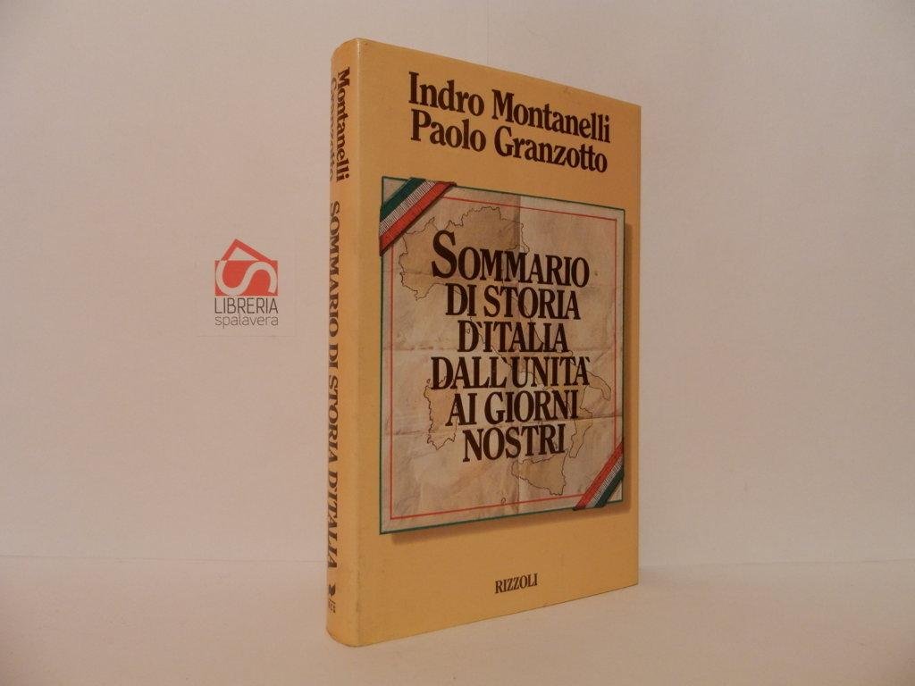 Sommario di storia d'Italia. Dall'unità ai giorni nostri