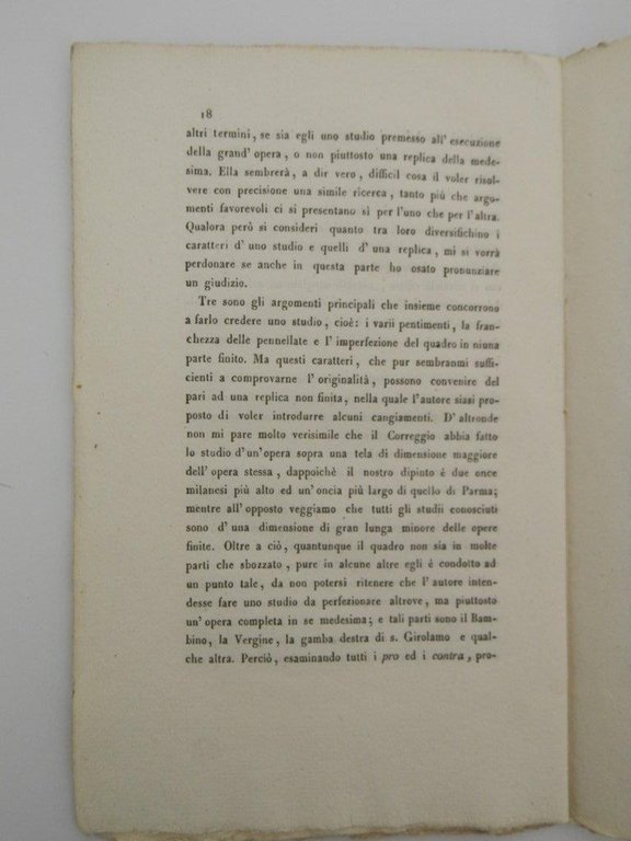 Sopra un dipinto nuovamente scoperto di Antonio Allegri detto il …