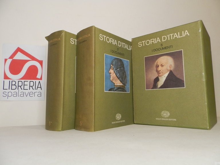 Storia d'Italia. I documenti. 2 volumi.