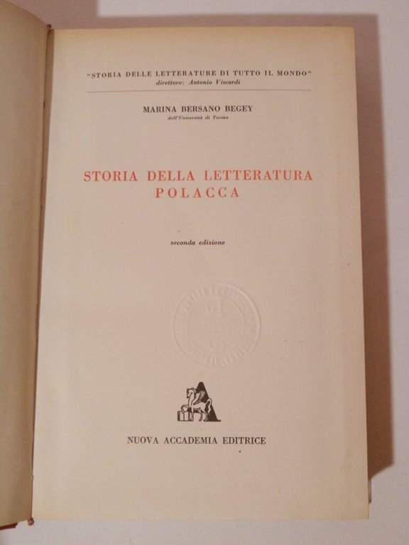 Storia delle letteratura polacca