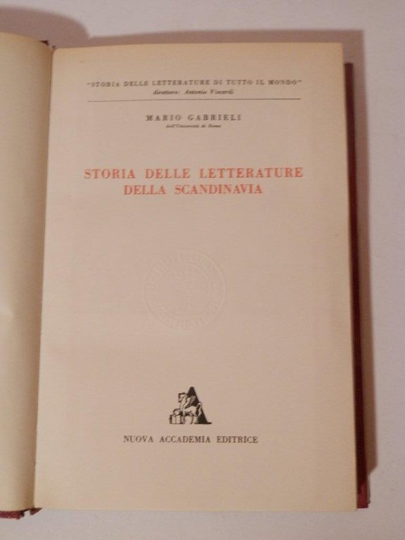 Storia delle letterature della Scandinavia