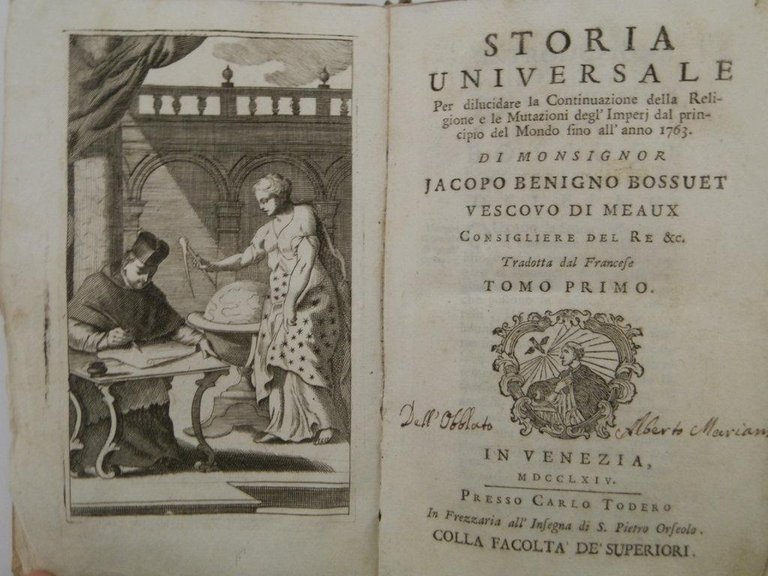 Storia universale per dilucidare la continuazione della religione e le …