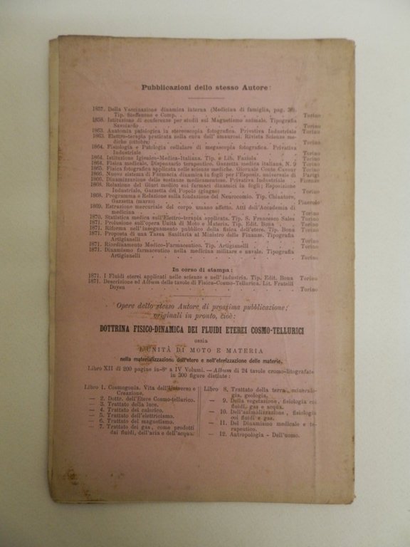 Studi di riforma per lo insegnamento pubblico universitario nelle scienze …