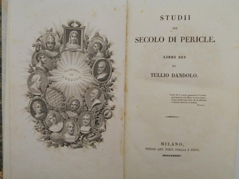 Studii sul secolo di Pericle. Libri sei