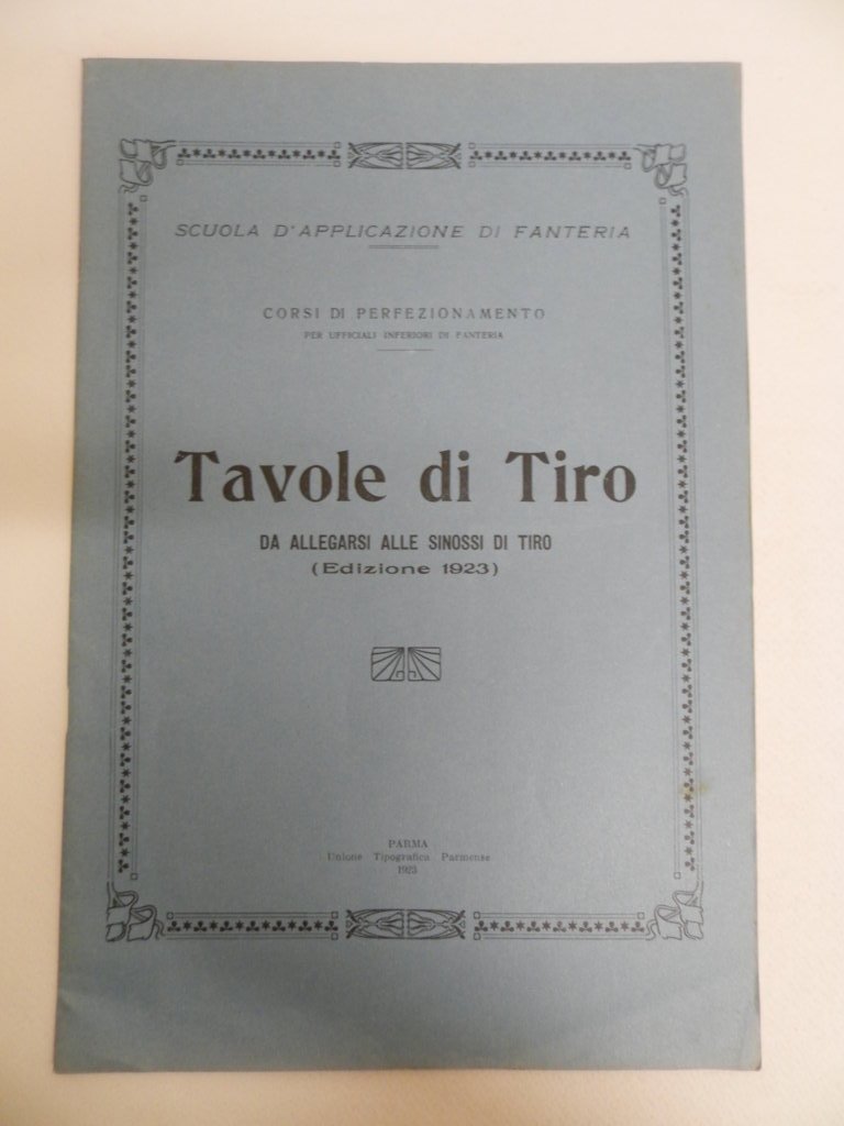 Tavole di tiro da allegarsi alle sinossi di tiro. (edizione …