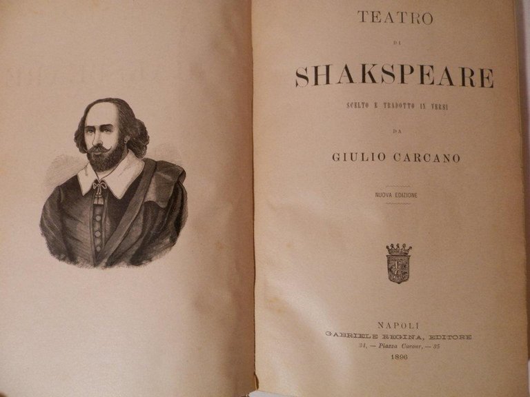 Teatro di Shakespeare scelto e tradotto in versi