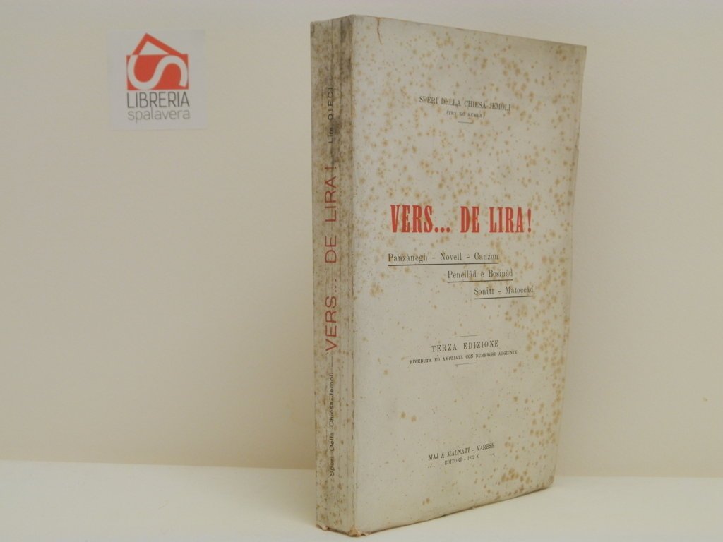 Vers... De lira! Terza edizione riveduta e ampliata con numerose …