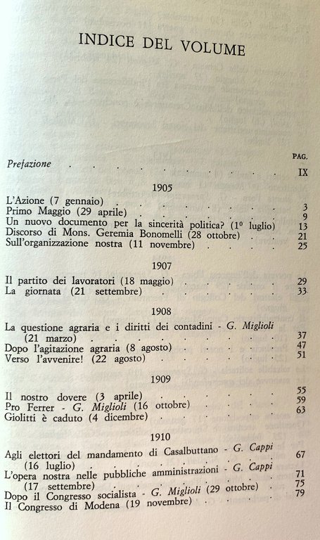 L'AZIONE: ANTOLOGIA DI SCRITTI 1905-1922