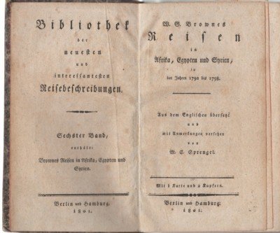 Reisen in Afrika, Egypten und Syrien in den Jahren 1792 …