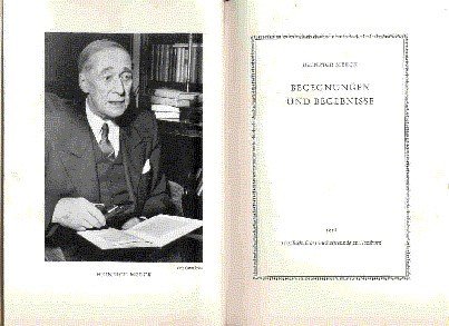 Begegnungen und Begebnisse.