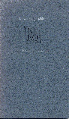 Roswitha Quadflieg, Raamin Presse : 1973-1983. Mit Beiträgen von Rudolf …