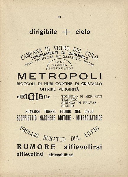 Firmamento. Con una spiegazione di F(ilippo) T(ommaso) Marinetti sulle parole …