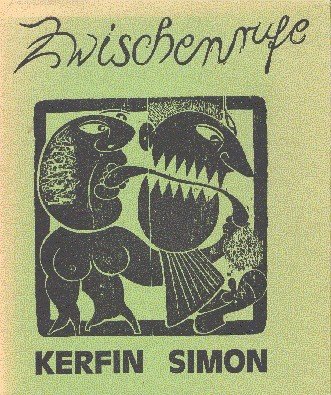 zwischenrufe. gedichte. mit 20 originalholzschnitten von Wolfgang Simon. numerierte und …