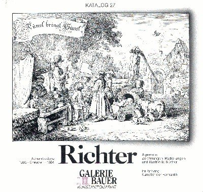 Adrian Ludwig Richter. 1803-Dresden-1884. Aquarelle, Radirungen und illustrierte Bücher. Im …
