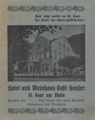 Hotel und Weinhaus Café Hauser.