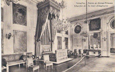 Paris, (s/w): Versailles, Palais du Grand-Trianon. Chambre de la reine …