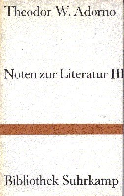 Noten zur Literatur III.