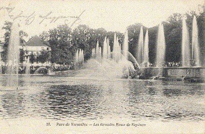 Paris, (s/w): Parc de Versailles - Les Grandes Eaux de …