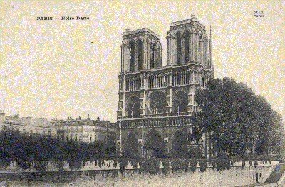 Paris, (s/w): Notre Dame.