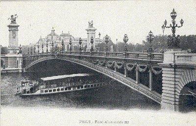 Paris, (s/w): Pont Alexandre III.