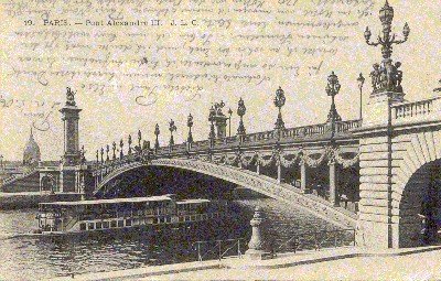 Paris, (s/w): Pont Alexandre III.