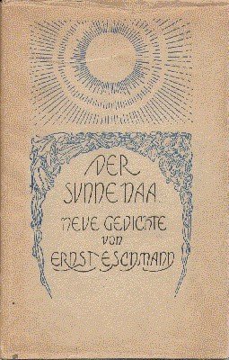 Der Sunne naa. Neue Gedichte. Umschlagzeichnung von Ernst Eschmann.