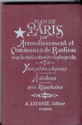 Plan de Paris par arrondissement et communes de banlieu avec …