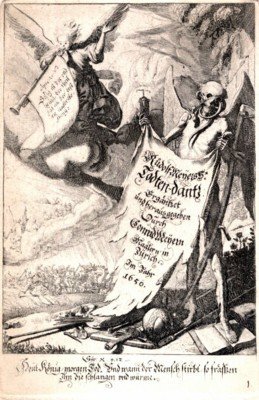 Sterbensspiegel / das ist sonnenklare Vorstellung menschlicher Nichtigkeit durch alle …