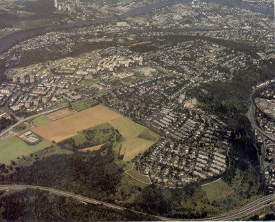 Ansichtskarte: Luftbild Koblenz-Karthause.