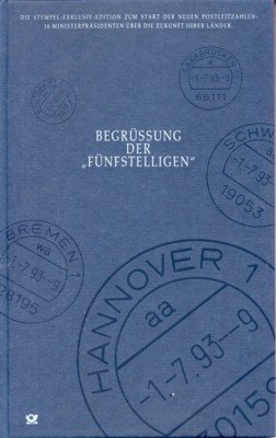 Begrüssung der "Fünfstelligen". Die Stempel-Exklusiv-Edition zum Start der neuen Postleitzahlen …