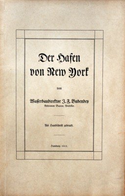 Der Hafen von New York. Als Handschrift gedruckt.