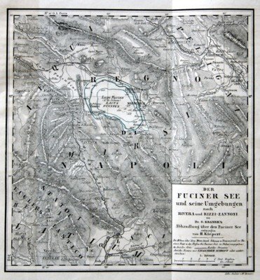 Der Fuciner See. Ein Beitrag zur Kunde Italiens.