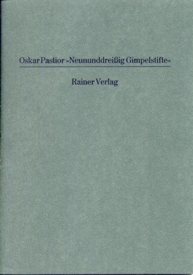 "Neununddreissig Gimpelstifte".