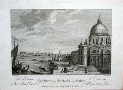 Vedute von Venedig: St. Maria della Salute Church. Die Kirche …