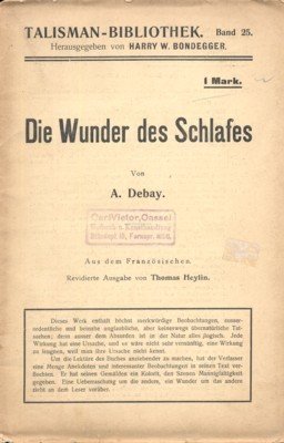 Die Wunder des Schlafes und des Magnetismus. I. Teil: Die …