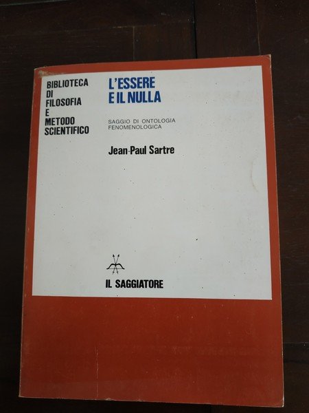 l'essere e il nulla saggio di ontologia fenomenologica