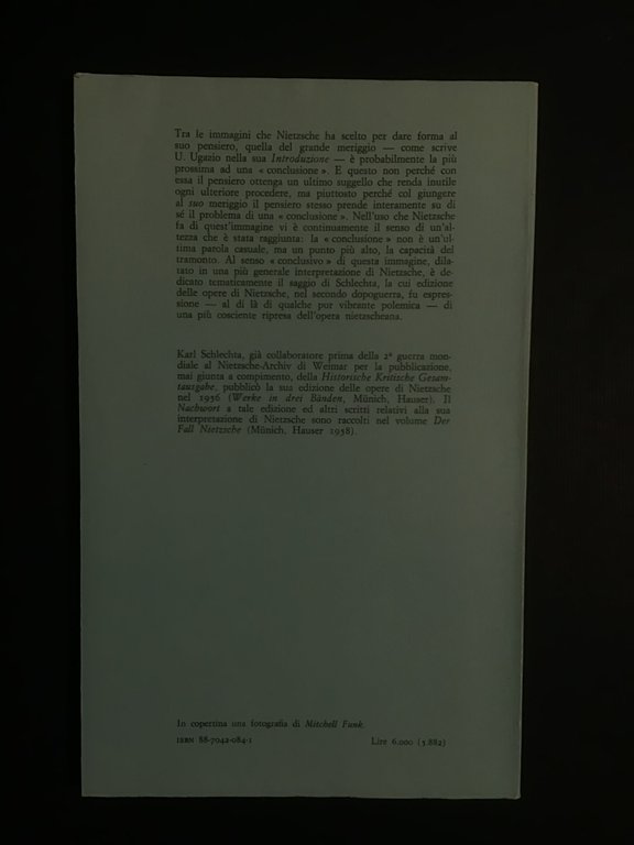 NIETZSCHE E IL GRANDE MERIGGIO