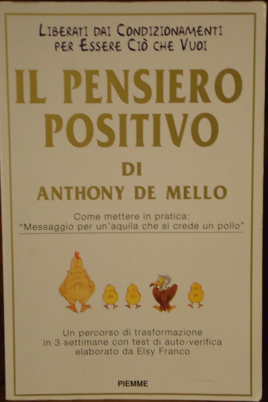 IL PENSIERO POSITIVO DI ANTHONY DE MELLO