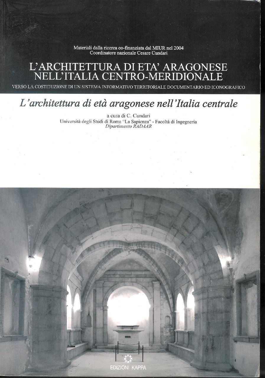 1: L' architettura di età aragonese nell'Italia centrale