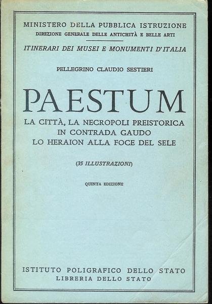 PAESTUM la città , la necropoli preistorica in contrada Gaudo …