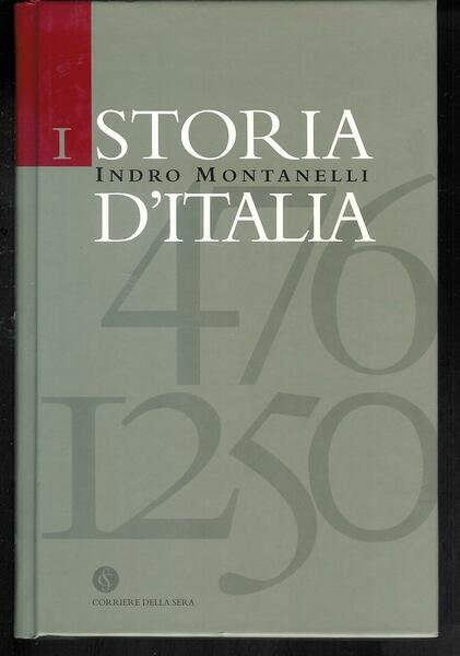 Indro Montanelli: Storia d'Italia Vol. 1 Ed. Corriere della Sera