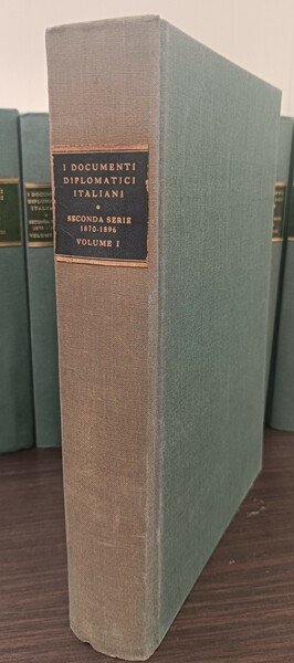 Documenti Diplomatici Italiani. Seconda Serie 1870/1896. 27 Volumi.