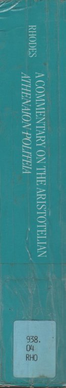 A Commentary On The Aristotelian Athenaion Politeia (Clarendon Paperbacks)