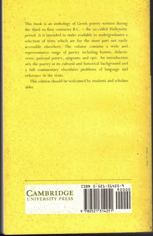 A Hellenistic Anthology | Immagine Gallery 2