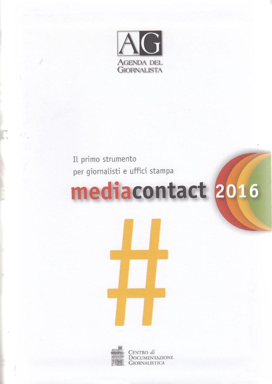 Agenda del giornalista 2016. Media contact (Italiano)