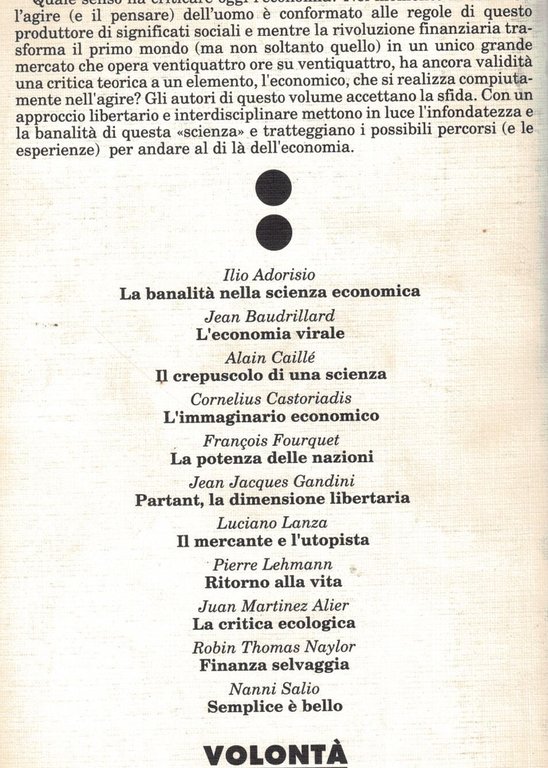 Al di là dell'economia