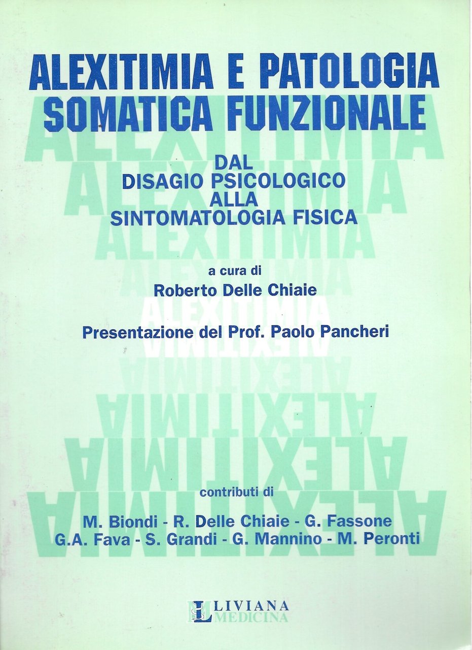 Alexitimia e patologia somatica funzionale