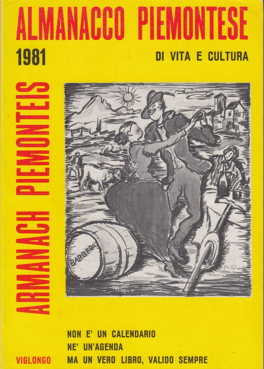 Almanacco Piemontese Armanach Piemonteis 1981