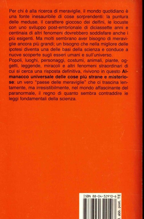 Almanacco universale delle cose più strane e misteriose