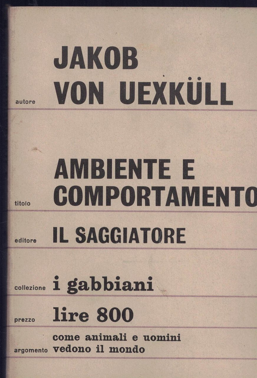Ambiente e comportamento | Immagine principale